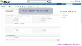 vTigerExpertscom  vTiger CRM  Convert QuoteProjectSales Order to Project [upl. by Yddor]