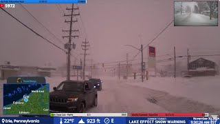 LAKE EFFECT SNOW  NE OH  LIVE STREAM ARCHIVE [upl. by Rufina649]