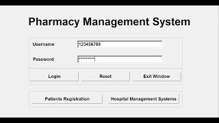 How to Create a Pharmacy Management System with Multiple Windows in Python  Full Tutorial [upl. by Epillihp364]