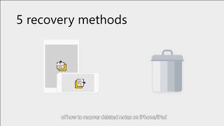 How to Recover Deleted Notes on iPhoneiPad  5 Ways [upl. by Jeremie]