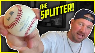 HOW TO THROW A SPLIT FINGER FASTBALL Baseball Pitching Grips The Split Finger Pitch [upl. by Alyekahs]