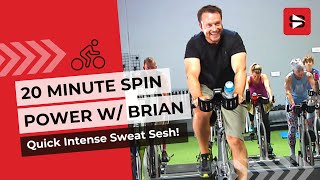 Free 20 Minute Spin Class Workout  It’s All About the Power Indoor Cycling Workout [upl. by Seravart]