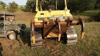 Install ripper points Caterpillar D5 dozer Ep 14 [upl. by Jamima920]