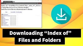 How to Download quotIndex ofquot Folders and Files [upl. by Pilihp11]