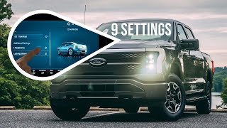 Change These F150 Lightning Settings Right Away  My Top 9 Settings [upl. by Nemra97]