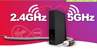 Virgin Media Broadband Wifi split into Dual Band 24GHz and 5GHz  IP camera Wifi 24GHz enable [upl. by Cathyleen414]