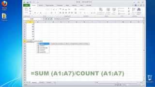 How to Calculate the Mean in Excel [upl. by Ylecara]