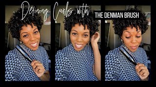 Defining Natural Curls with the Denman Brush [upl. by Mhoj]