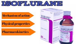 Isoflurane  Mechanism of Action  Dosage [upl. by Beauregard949]