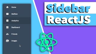 Sidebar Navigation Menu Tutorial ReactJS  Beginner Navigation Tutorial [upl. by Nibuz]