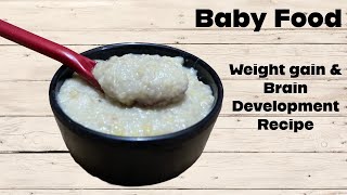 Baby Food  Weight Gain amp Brain Development Plantine RavaSooji  For 7month Babies  Zaak Diaries [upl. by Lyell]