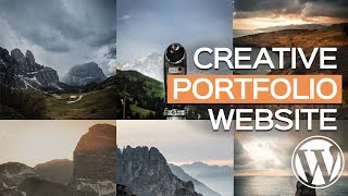 BUILD a photo PORTFOLIO WEBSITE in UNDER 10 minutes with a FREE WordPress Theme [upl. by Drahcir]