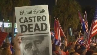 Many In US Celebrate Death of Former Cuban President Fidel Castro [upl. by Narod]