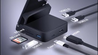 REUP Phone Docking Station Type C HUB Dex Pad Station USB C HDMI Dock Station [upl. by Ayahs228]