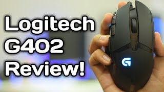 Logitech G402 Hyperion Fury Gaming Mouse Unboxing and Review Hindi [upl. by Ecirtak]