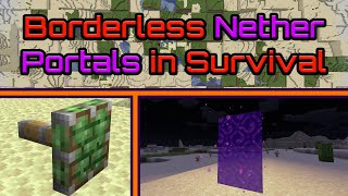 How to Easily Remove the Obsidian from Nether Portals  No Update Suppression [upl. by Feenah]