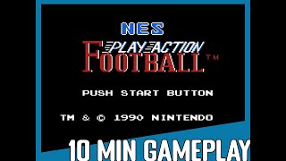 10 Minute Gameplay NES Play Action Football 1990 NES [upl. by Itnahsa74]