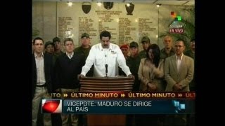 Hugo Chavezs Death Announced by Venezuelan VP [upl. by Accebber]