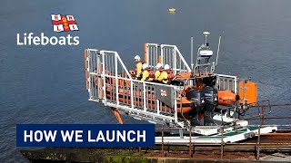 RNLI Lifeboats How We Launch [upl. by Reinertson]