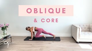 12 Min OBLIQUE AND CORE WORKOUT at Home  No Equipment [upl. by Crista]