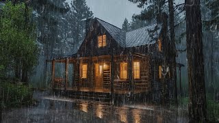 Rain Sounds For Sleeping  99 Instantly Fall Asleep With Rain And Thunder Sound At Night [upl. by Durrace165]