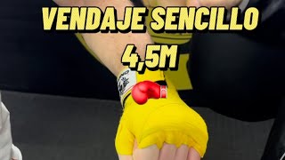 VENDAJE BOXEO 45 METROS🥊🔥boxeo tutorial vendas comosehace aprendeboxeo novatos viral [upl. by Monetta]