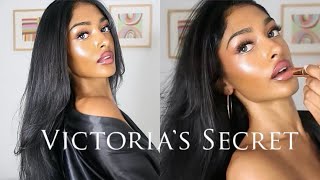 how to do your makeup like a VICTORIA’S SECRET ANGEL 👼 🎀 brown girl friendly tutorial [upl. by Alyaj]