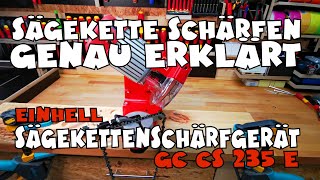 Im Detail Einhell GCCS 235 E Sägekettenschärfgerät [upl. by Naara656]