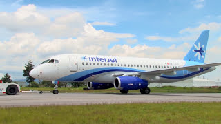 Primer Sukhoi SuperJet 100  Interjet [upl. by Osicran]