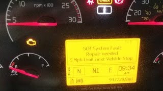 SCR SYSTEM FAULT REPAIR NEEDED 5 MPH LIMIT [upl. by Giacamo672]