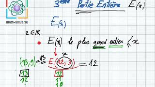 Généralités sur les fonctions  partie entière 3ème [upl. by Ifar]