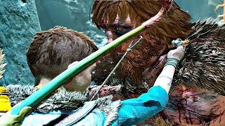 GOD OF WAR 4  Atreus Kills Modi Son of Thor [upl. by Aek]