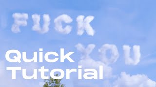 Crafting 3D Cloud Text in Blender Fast Tutorial [upl. by Annot]