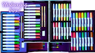 9 Minutes of Satisfying Unboxing VARIETIES OF COLOUR BOX  Showing Colour Box colourbox drawing [upl. by Dolan]