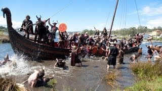 DESEMBARCO VIKINGO  CATOIRA 2012  GALICIA VIKING BATTLE 2012 [upl. by Matt]