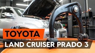 How to change front suspension arm on TOYOTA LAND CRUISER PRADO 3 J120 TUTORIAL AUTODOC [upl. by Liman]