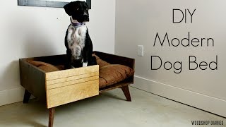 How to Build a Modern DIY Dog Bed [upl. by Sirehc383]