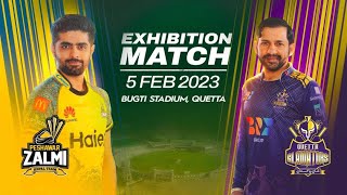 Quetta vs Peshawar  Exhibition Match  PCB [upl. by Nemzzaj790]