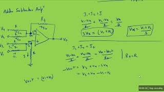 E 78 Adder subtractor and difference amplifier [upl. by Busiek]