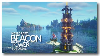 Minecraft How to Build a Beacon Tower [upl. by Harelda]