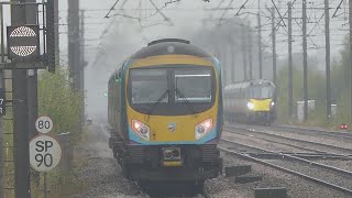 Double TransPennine Express Class 185 leaves Thirsk 11024 [upl. by Thesda]