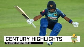 Athapaththu stuns with maiden T20I ton [upl. by Nylrahc784]