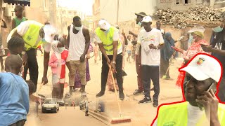 Journée de nettoiement à Touba Biscuiterie Misirah avec les agents municipaux et toute la population [upl. by Ahserkal77]