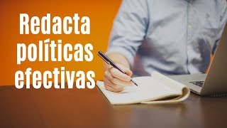 4 Pasos para redactar políticas empresariales aplicativas [upl. by Wilsey626]