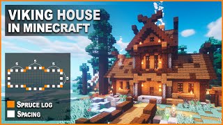 Minecraft How to build a Viking House  Tutorial [upl. by Richard]