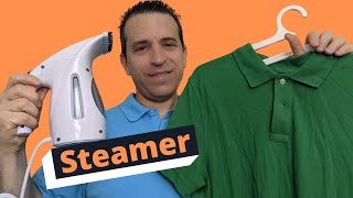 Handheld Steamer For Clothing 2021 Review And Demo [upl. by Apeed395]