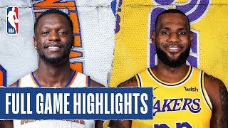 KNICKS at LAKERS  FULL GAME HIGHLIGHTS  January 7 2020 [upl. by Nodlew]