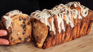 Cinnamon PullApart Bread Loaf Recipe [upl. by Claiborn]