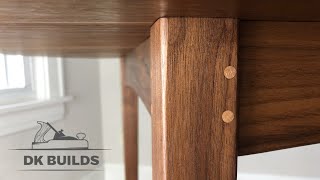 Building a Walnut Drawbore Mortised Dining Table [upl. by Shull]