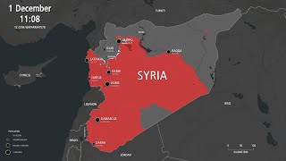 Syria Rebel Offensive Assads Fall  Every Day Nov 27  Dec 8 [upl. by Murvyn528]